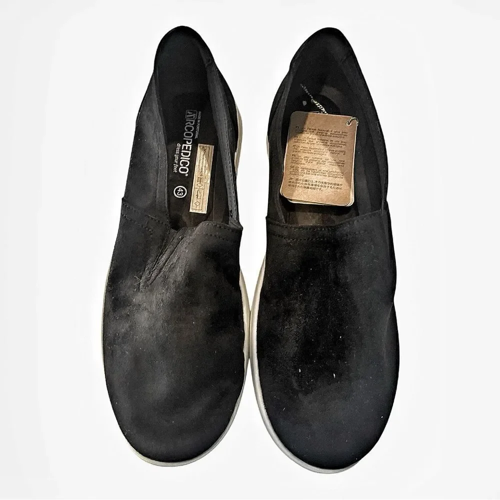 Arcopedico Gal Rec Black Slip On Comfy Walking Shoes Size‎ 43 or 10